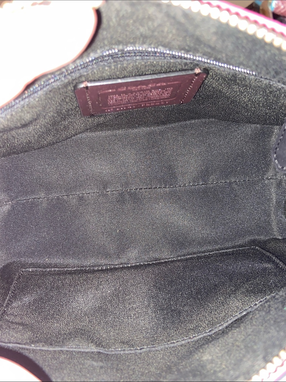 Coach Mini Bennett Satchel with Edgepaint EUC NO Crossbody strap - Picture 9 of 10